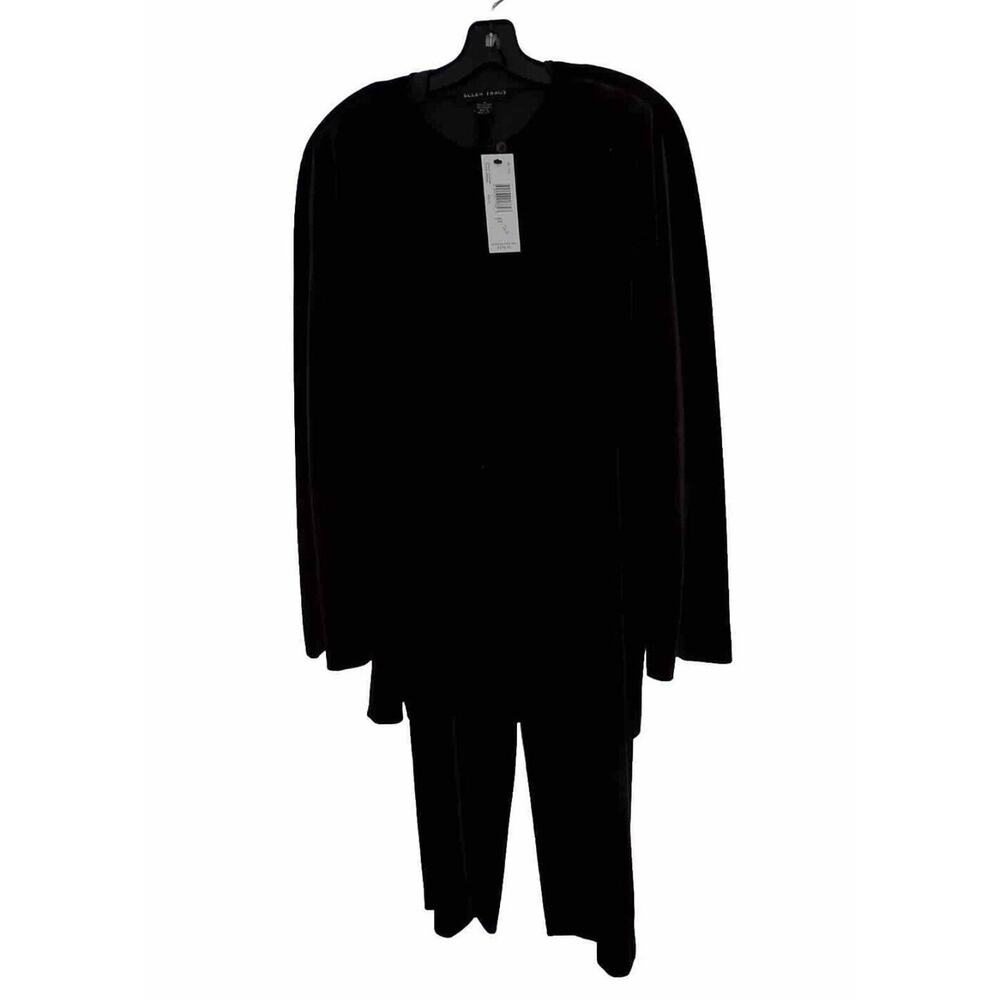 Linda Allard Ellen Tracy velvet jacket and pants set size 16 NWT